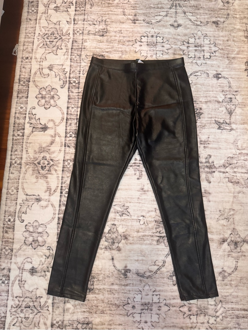 wild fable Black Faux Leather Slim Men's Pants